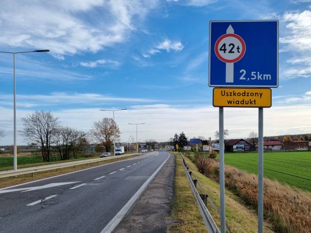 Przebudowa wiaduktów - ograniczenie tonażowe